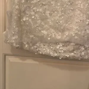 Dress the Population | Dresses | Dress The Population White Sequin Dress M  | Poshmark